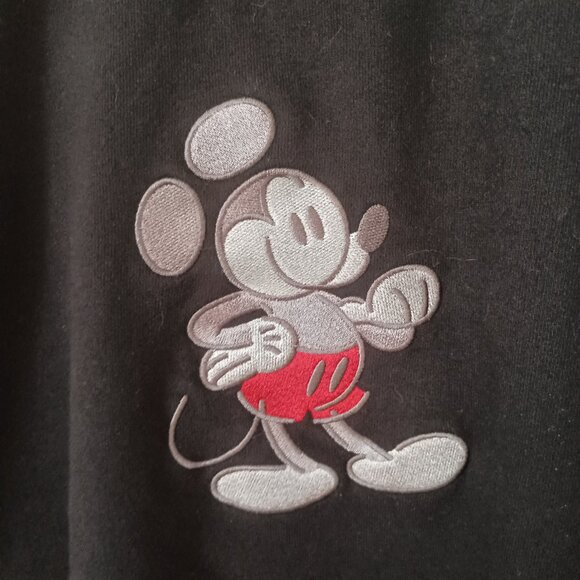 Disney Mickey Mouse Sweatshirt Black Silver Mickey Men’s Size XXL - Picture 15 of 15